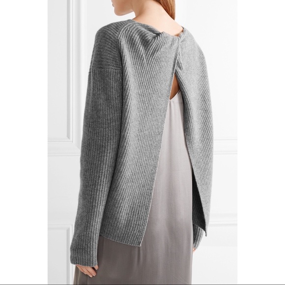 Theory Cashmere Twylina Split Back Sweater - Picture 3 of 11